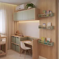 TU MESITA - Set de Dormitorio Infantil Evolutivo Montessori Color AgavePanela