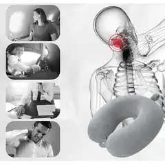 GENERICO - COLLARIN VIAJERO ALMOHADA PLOMO