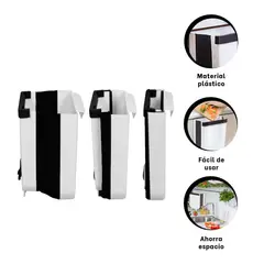 GENERICO - Pack6 Contenedor para Almacenar Desechos de Cocina Blanco