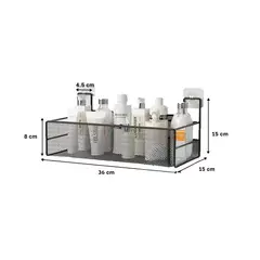 GENERICO - Pack4 Organizador Clasificador para Baño en Negro