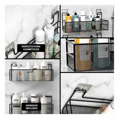 GENERICO - Pack6 Organizador para Pared de Negro Y+Papel de Regalo