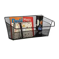 GENERICO - Cesta Colgador Elegante para Puerta en Color Negro