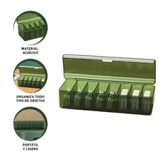 GENERICO - Pack4 Contenedor con Divisiones Verde Y+Papel de Regalo