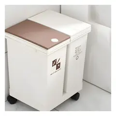 GENERICO - Pack4 Bote para Limpieza de Espacios 40L en Blanco