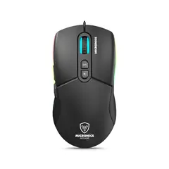 MICRONICS - Mouse Gamer Alámbrico 7B 12800DPI Negro Mirage MIC GM890