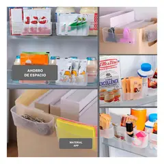 GENERICO - Pack12 Caja Organizadora para Refrigeradora en Transparente