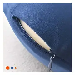 GENERICO - Pack6 Almohadilla de Terciopelo Azul Marin Y+Regalo Stickers