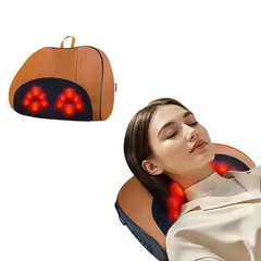 BOMIDI - Almohada Masajeadora Inalámbrica Naranja MP1 PRO 3D Recargáble