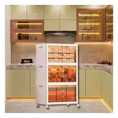 GENERICO - Pack2 Estante Plegable con Puertas Imantadas Blanco