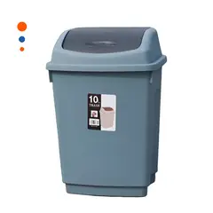 GENERICO - Tacho de Residuos con Tapa Vaiven de 10L en Color Azul