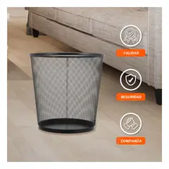 GENERICO - Pack4 Bote para Desperdicios de 25x275cm en Color Negro