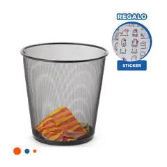 GENERICO - Pack12 Bote Practico con Malla Negro Y+Regalo Stickers