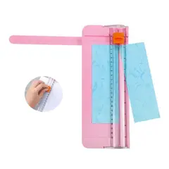GENERICO - Cortador de Papel Mini Guillotina de Papel Portátil