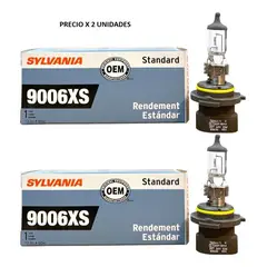SYLVANIA - Foco HB4XS 9006XS (2 Unidades ) Halógeno 12V 51W P22d