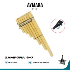 GENERICO - Aymara Zampoña 8 y 7 tubos afinada en MI