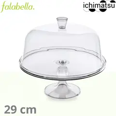ICHIMATSU - Porta Torta de Acrílico con Tapa 29 cm.