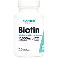 NUTRICOST - Biotin Biotina 10000 mcg Women