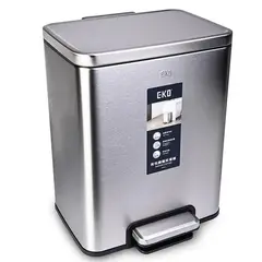 EKO - Papelera con pedal de Acero Inoxidable 20L-Eko