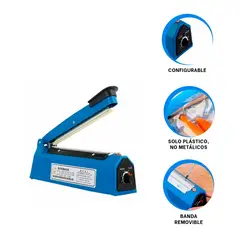 GENERICO - Sellador Compacto de 200mm Azul Y+Papel de Regalo