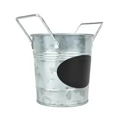 GENERICO - Pack2 Macetero Nota en Ovalado Plateado Y+Papel de Regalo