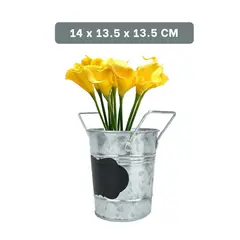 GENERICO - Macetero Nota Nube con en Plateado Y+Regalo Stickers