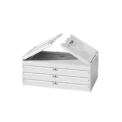 GENERICO - Estante con 3 Gradas con Puertas Blanco Y+Papel de Regalo