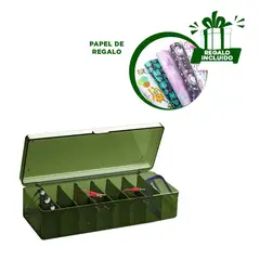GENERICO - Pack12 Organizador con Divisiones en Verde Y+Papel de Regalo