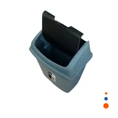 GENERICO - Pack4 Bote con Vaiven para Oficina en Azul Y+Regalo Stickers