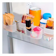 GENERICO - Pack4 Organizador Funcional para Refrigerador Transparente