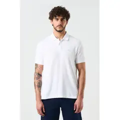 VELEZ - Vélez Polo Manga Corta Essential Para Hombre Textura Blanco