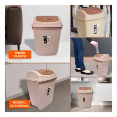 GENERICO - Pack12 Bote Practico con Vaiven en Marron Y+Regalo Stickers