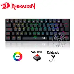 REDRAGON - Teclado Mecánico Gamer DRAGONBORN K630 60% RGB Español