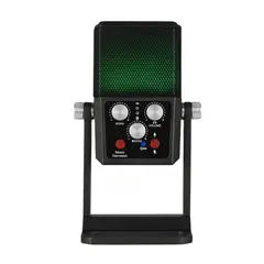 GENERICO - Micrófono USB RGB para Streaming, Podcast y Gaming con 4 Patrones