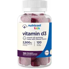 NUTRICOST - Vitamina D3 2500 iu Gomitas Para Niños
