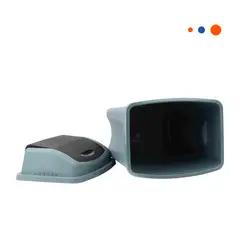 GENERICO - Tacho de 10L para Cocina en Azul Y+Papel de Regalo