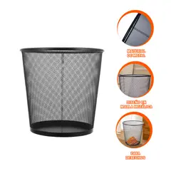 GENERICO - Pack4 Bote de Basura 25x275cm Negro Y+Regalo Stickers