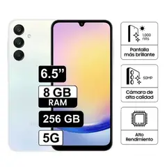 SAMSUNG - Celular Galaxy A25 5G 8GB RAM 256GB - Light Blue