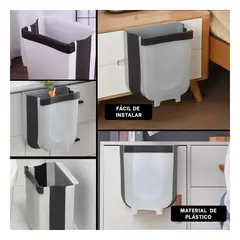 GENERICO - Pack6 Contenedor para Basura Color Blanco Y+Papel de Regalo