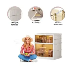 GENERICO - Estante Duradero 2 Gradas con Iman Blanco Y+Papel de Regalo