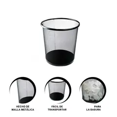 GENERICO - Pack4 Tacho para Oficina Circular en Negro Y+Regalo Stickers