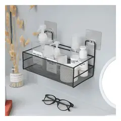 GENERICO - Pack12 Organizador para Pared de Negro Y+Regalo Stickers