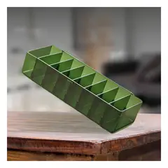 GENERICO - Pack4 Contenedor con Divisiones Verde Y+Papel de Regalo