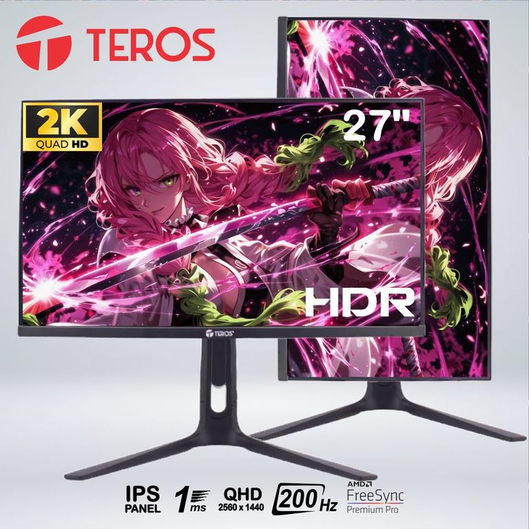 MONITOR GAME TE-2754G QHD 27 " fast IPS 200hz 1ms HDR PIVOT