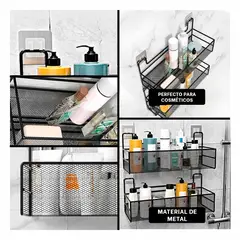 GENERICO - Pack6 Organizador para Pared de Negro Y+Papel de Regalo