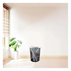 GENERICO - Pack12 Tacho para Oficina Circular Negro Y+Papel de Regalo