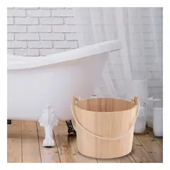 GENERICO - Pack6 Recipiente Rustico con Asas 20x18cm Y+Papel de Regalo