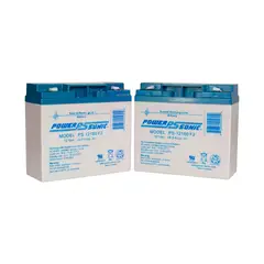 HONEYWELL - PAQUETE DE 2 BATERÍAS 12V 18AHCOLOR NEGRO PN BAT-12180-BP