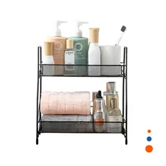 RYBIU IMPORT - Estante Facil de Limpiar 2 N en Negro Y+Regalo Stickers