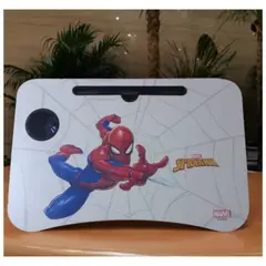 SANRIO - Mesa plegable portátil Spiderman para Laptop con Ranura y Posavasos