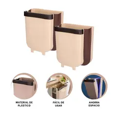 RYBIU IMPORT - Tacho Plegable para el Hogar y la Cocina Color Beige